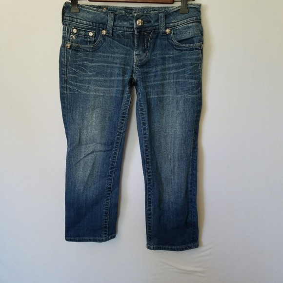Miss Me Denim - Miss Me JP5082P13 Women’s Size 26 Angel Wing Capri